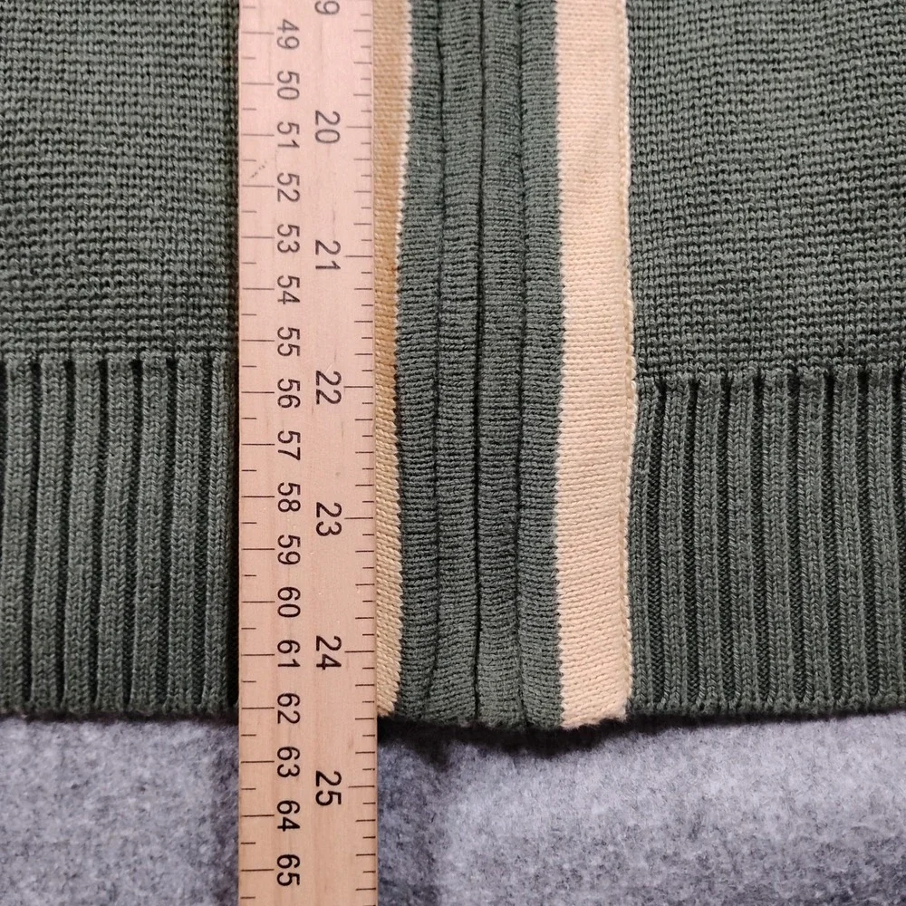 Vintage GAP Men's Large Olive Green Full Zip Cotton Sweater Jacket